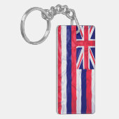 ハワイのしわを寄せられた旗 キーホルダー (正面左)