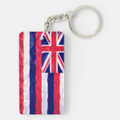 ハワイのしわを寄せられた旗 キーホルダー (裏面)