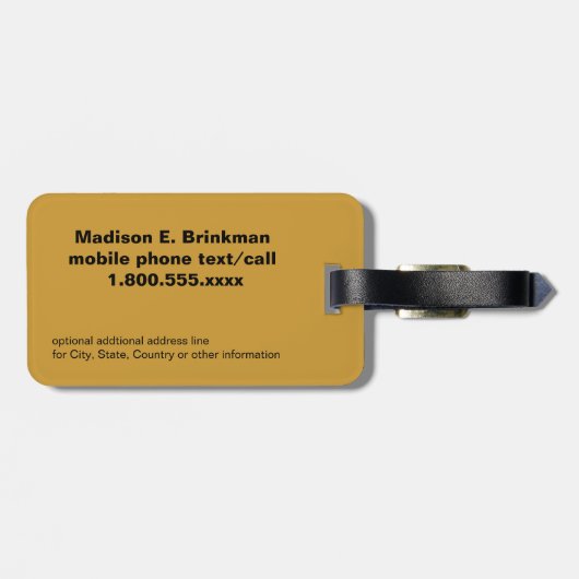 ハワイのやしTreeTag ラゲッジタグ (裏面横)