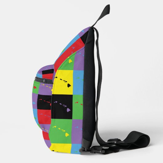 ハワイのアウトライポップ・アートのン・アート州パターン スリングバッグ (右)