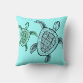 ハワイのアロハカメ クッション (裏面)