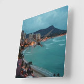 ハワイのアロハコレクション スクエア壁時計 (傾斜)