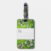 ハワイのアロハコレクション ラゲッジタグ (裏面縦)