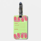 ハワイのアロハコレクション ラゲッジタグ (裏面縦)