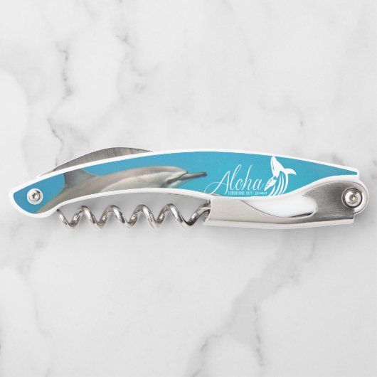 ハワイのイルカの島のクジラ ソムリエナイフ (裏面)