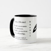 ハワイのウミガメ マグカップ (正面左)