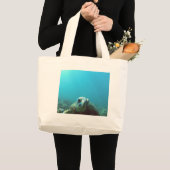 ハワイのウミガメ ラージトートバッグ (正面(商品))