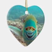 ハワイのオウムの魚- Uhu セラミックオーナメント (右)