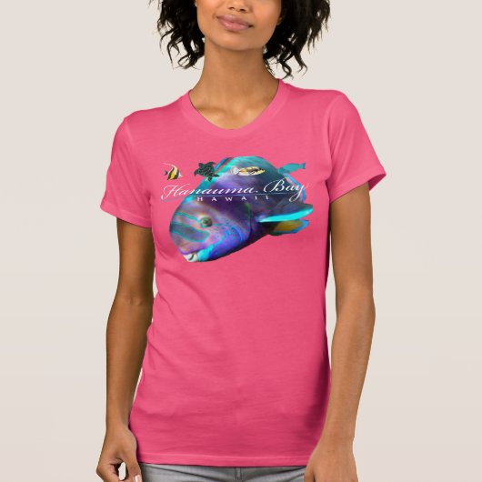 ハワイのオウムの魚- Uhu Tシャツ (正面)