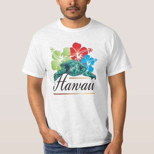 ハワイのカメ Tシャツ (正面)