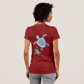 ハワイのカメ Tシャツ (裏面フル)