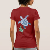 ハワイのカメ Tシャツ (裏面)