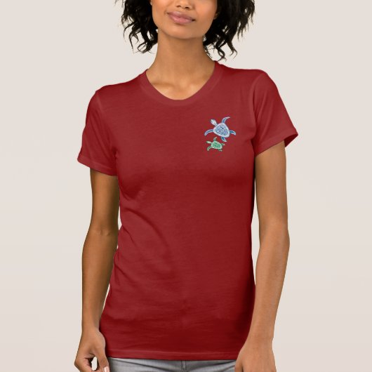 ハワイのカメ Tシャツ (正面)
