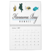 ハワイのカレンダー カレンダー (1月 2027)