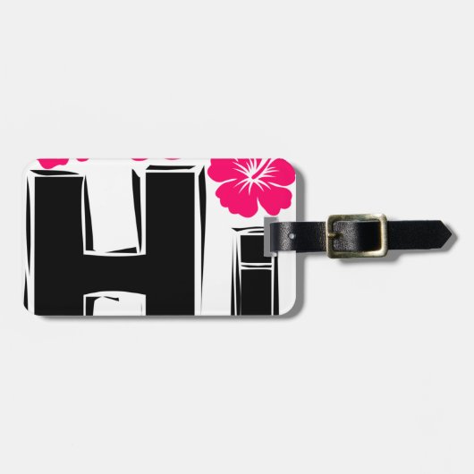 ハワイのギフトの記念品 ラゲッジタグ (正面横)