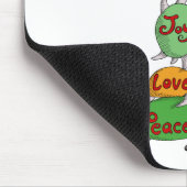 ハワイのクリスマスのカメサンタ マウスパッド (コーナー)