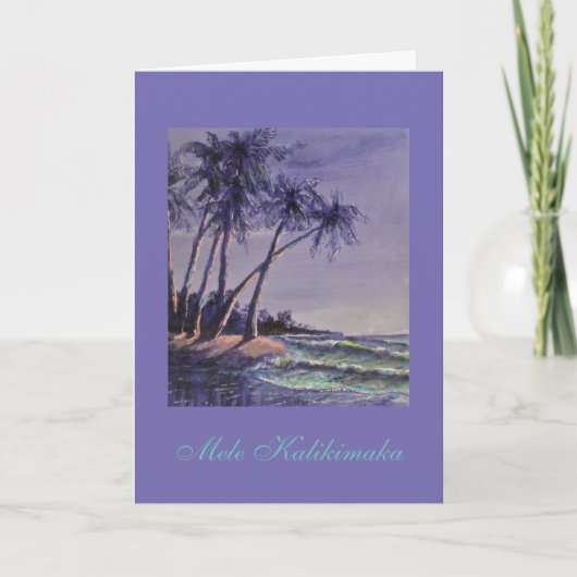 ハワイのクリスマスの挨拶! シーズンカード (正面)