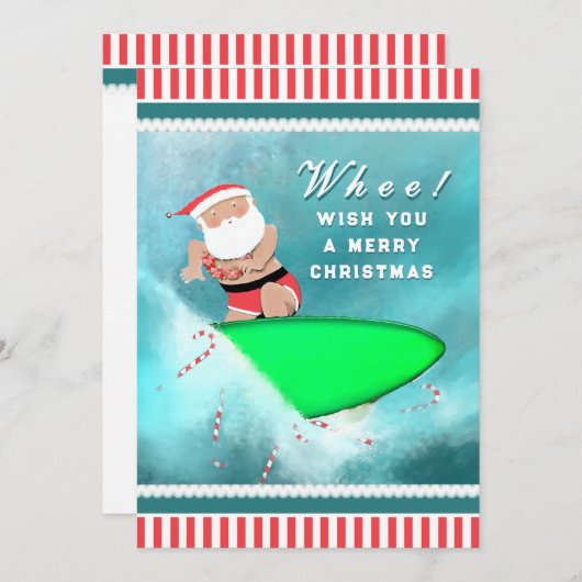 ハワイのクリスマス シーズンカード (正面/裏面)