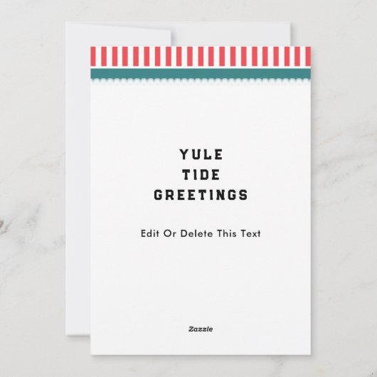 ハワイのクリスマス シーズンカード (裏面)