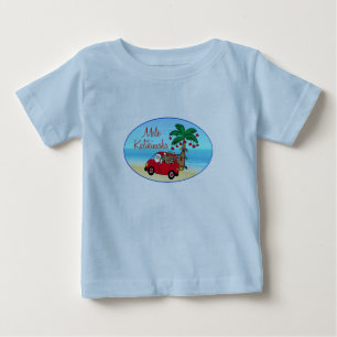 ハワイのクリスマス ベビーTシャツ