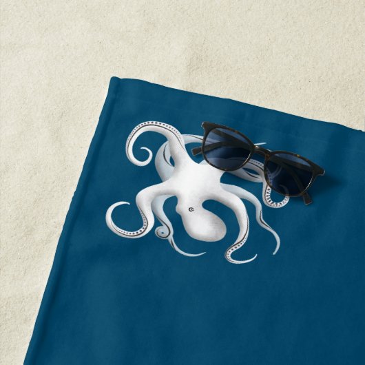 ハワイのコナでマンタレイダイビング ビーチタオル (インサイチュ)