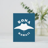 ハワイのコナでマンタレイダイビング ポストカード (スタンド正面)