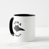 ハワイのコナでマンタレイダイビング マグカップ (正面左)