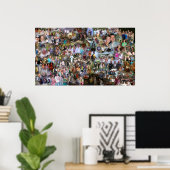 ハワイのコラージュ ポスター (ホームオフィス)