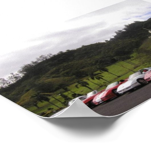 ハワイのコルベット ポスター (角)