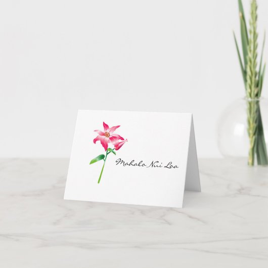 ハワイのサンキューカード サンキューカード (正面)