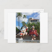 ハワイのサンタクロース シーズンポストカード (正面/裏面)