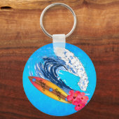 ハワイのサーフィン キーホルダー (正面)