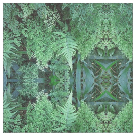 ハワイのシダ ファブリック (クローズアップ)