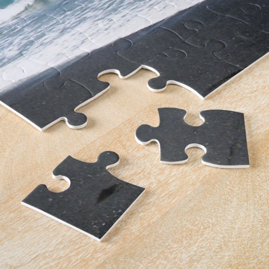 ハワイのジグソーパズルの黒い砂のビーチ ジグソーパズル (側面)