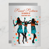 ハワイのスイート16 アイランドパーティ 招待状 (正面/裏面)