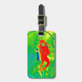 ハワイのスキューバダイバー ラゲッジタグ (正面縦)