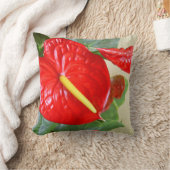 ハワイのスタイルのアンスリウム属の装飾用クッション クッション (ブランケット)