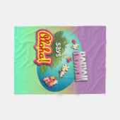 ハワイのスタイル フリースブランケット (正面(横))