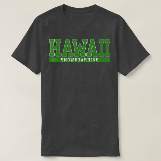 ハワイのスノーボード Tシャツ (デザイン正面)
