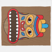 ハワイのタイキ フリースブランケット (正面(横))