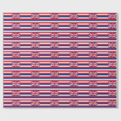 ハワイのタイル模様の看板 ラッピングペーパー (フラット)