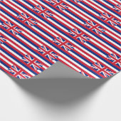 ハワイのタイル模様の看板 ラッピングペーパー (角)