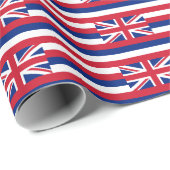 ハワイのタイル模様の看板 ラッピングペーパー (ロールコーナー)