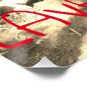 ハワイのティキスと溶岩ビッグアイランド ポスター (コーナー)