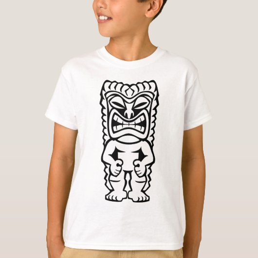 ハワイのティキマスク神 Tシャツ (正面)