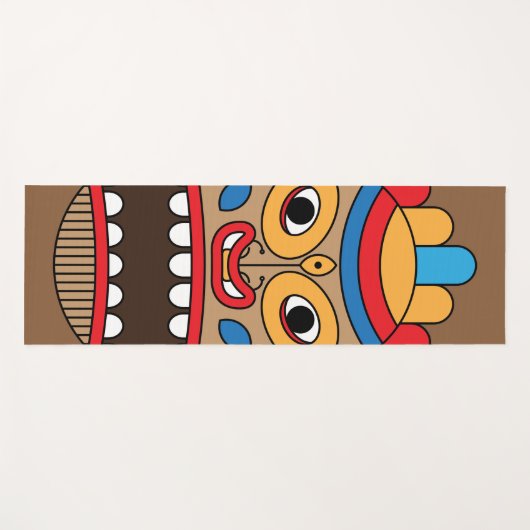 ハワイのティキ ヨガマット (正面(横))