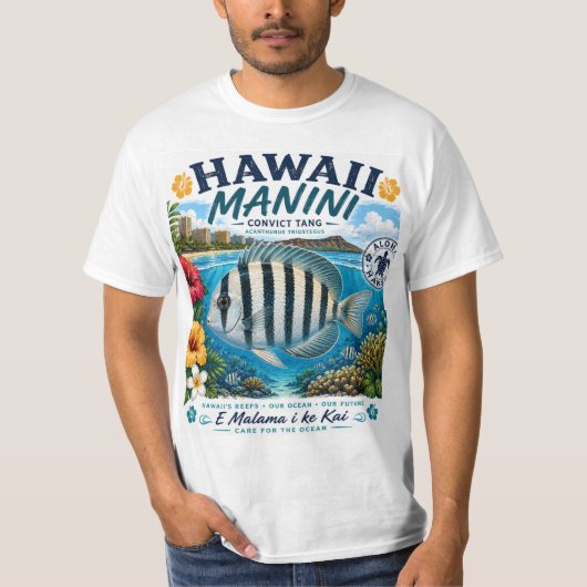 ハワイのニザダイ Tシャツ (正面)