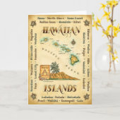 ハワイのノートカード カード (黄色い花)