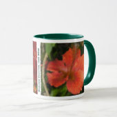 ハワイのハイビスカスおよび蘭のマグ マグカップ (正面右)