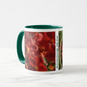 ハワイのハイビスカスおよび蘭のマグ マグカップ (正面左)